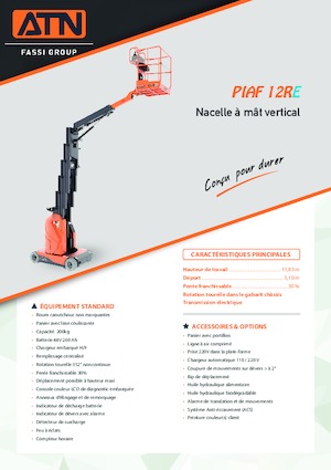 Nacele cu braț articulat pe șenile ATN MYGALE 23