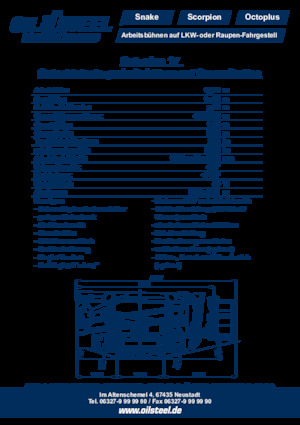 Nacele cu braț articulat pe șenile Oil & Steel Octoplus 17