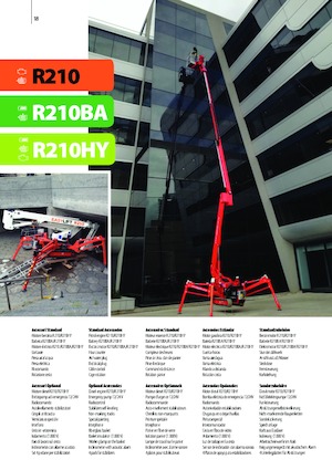 Nacele cu braț articulat pe șenile Easy Lift R210