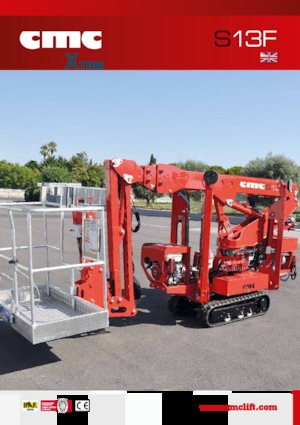 Nacele cu braț articulat pe șenile CMC S13F