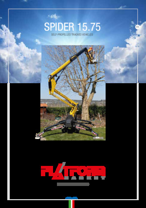 Nacele cu braț articulat pe șenile Platform Basket SPIDER 15.75 E