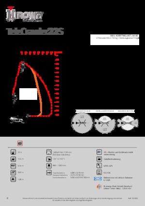 Nacele cu braț articulat pe șenile Hinowa TeleCrawler 22S