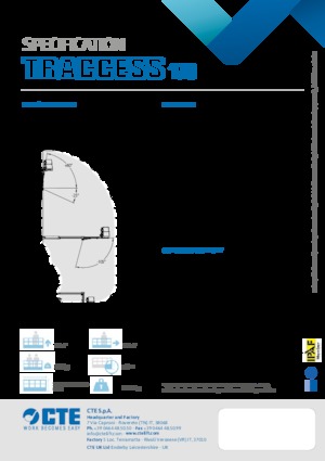 Nacele cu braț articulat pe șenile CTE Traccess 170 E