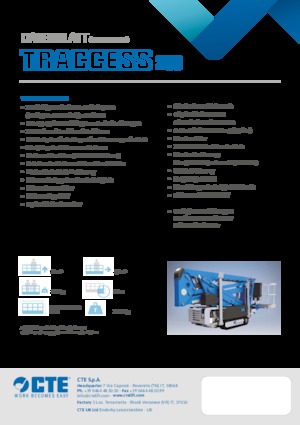 Nacele cu braț articulat pe șenile CTE Traccess 200