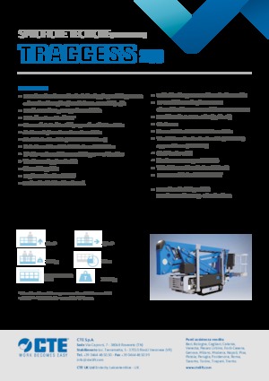 Nacele cu braț articulat pe șenile CTE Traccess 200