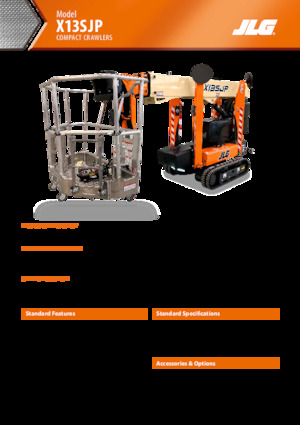 Nacele cu braț articulat pe șenile JLG X13SJP