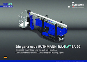 Nacele cu braț articulat pe șenile Ruthmann BLUELIFT SA 20