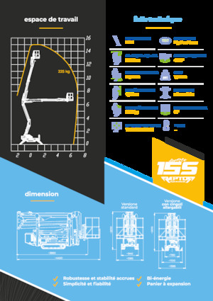 Nacele cu braț articulat pe șenile Socage Raptor 15 S