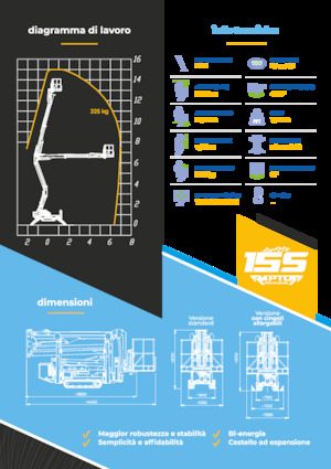 Nacele cu braț articulat pe șenile Socage Raptor 15 S