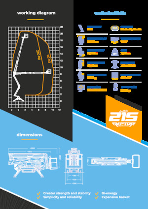 Nacele cu braț articulat pe șenile Socage Raptor 21 S