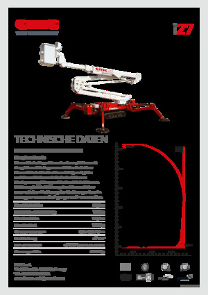 Nacele cu braț articulat pe șenile CMC i27