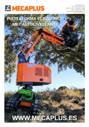 Nacele cu braț articulat pe șenile Mecaplús ME-7