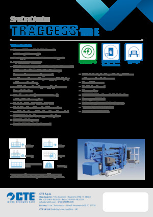 Nacele cu braț articulat pe șenile CTE Traccess 160 E