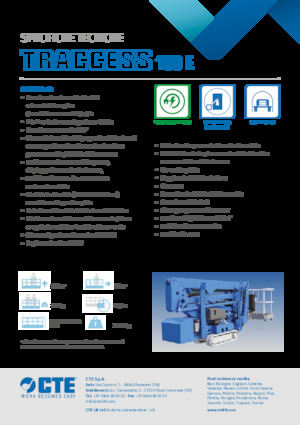 Nacele cu braț articulat pe șenile CTE Traccess 160 E