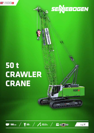 Macarale pe șenile - braț cu zăbrele Sennebogen 1100G