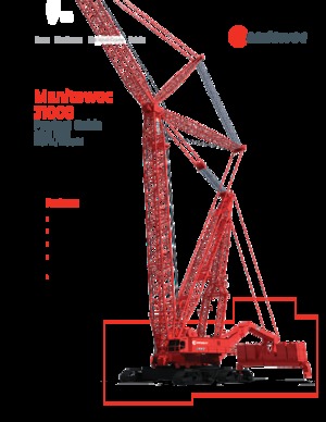 Macarale pe șenile - braț cu zăbrele Manitowoc 31000