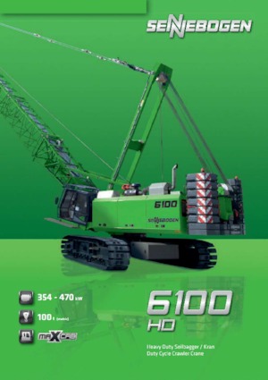 Macarale pe șenile - braț cu zăbrele Sennebogen 6100 HD