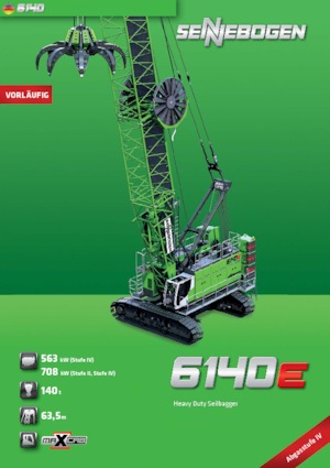Macarale pe șenile - braț cu zăbrele Sennebogen 6140 HD