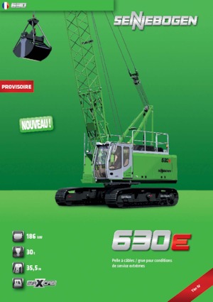 Macarale pe șenile - braț cu zăbrele Sennebogen 630 HD 