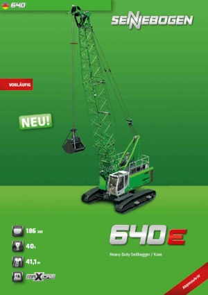 Macarale pe șenile - braț cu zăbrele Sennebogen 640 HD