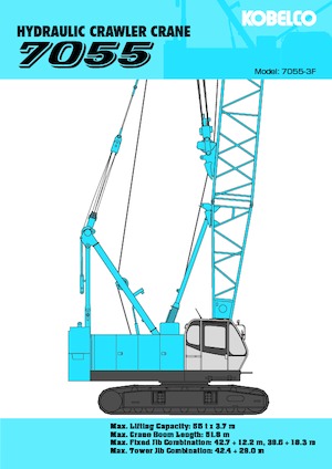 Macarale pe șenile - braț cu zăbrele Kobelco 7055