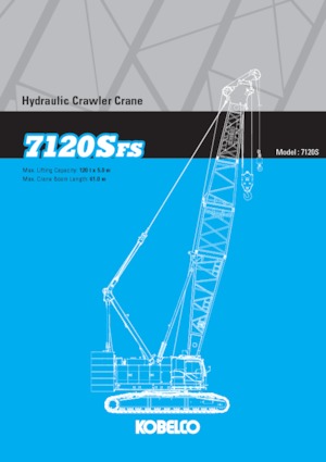 Macarale pe șenile - braț cu zăbrele Kobelco 7120SFS