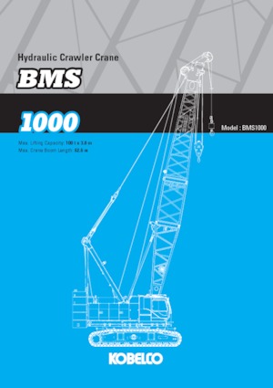 Macarale pe șenile - braț cu zăbrele Kobelco BMS1000