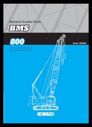Macarale pe șenile - braț cu zăbrele Kobelco BMS800