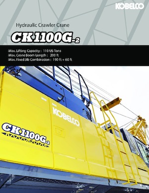 Macarale pe șenile - braț cu zăbrele Kobelco CK1100G-2