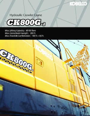 Macarale pe șenile - braț cu zăbrele Kobelco CK800G-2