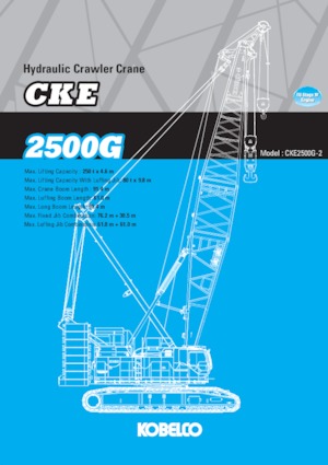 Macarale pe șenile - braț cu zăbrele Kobelco CKE2500G