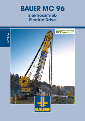 Macarale pe șenile - braț cu zăbrele BAUER Group eMC 96