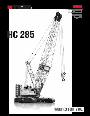 Macarale pe șenile - braț cu zăbrele TEREX CRANES HC 285