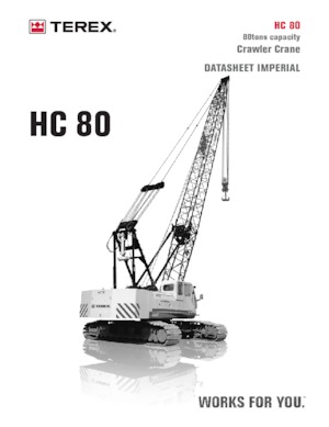 Macarale pe șenile - braț cu zăbrele TEREX CRANES HC 80