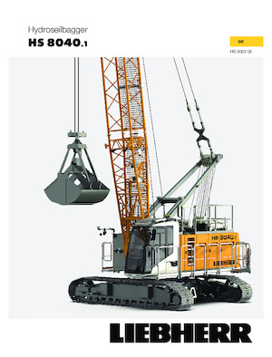 Macarale pe șenile - braț cu zăbrele Liebherr HS 8040.1