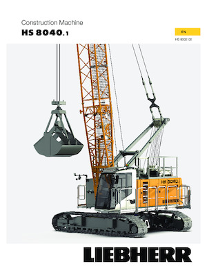 Macarale pe șenile - braț cu zăbrele Liebherr HS 8040.1