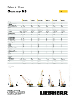 Macarale pe șenile - braț cu zăbrele Liebherr HS 8070.1