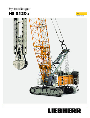 Macarale pe șenile - braț cu zăbrele Liebherr HS 8130.1