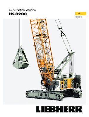 Macarale pe șenile - braț cu zăbrele Liebherr HS 8200