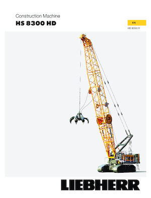 Macarale pe șenile - braț cu zăbrele Liebherr HS 8300.1