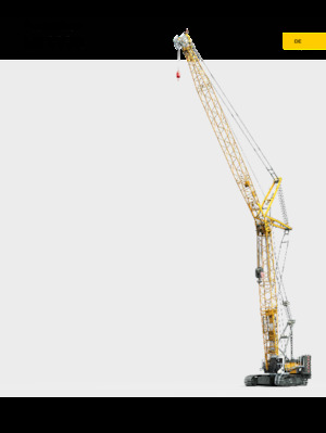 Macarale pe șenile - braț cu zăbrele Liebherr LR 1110 