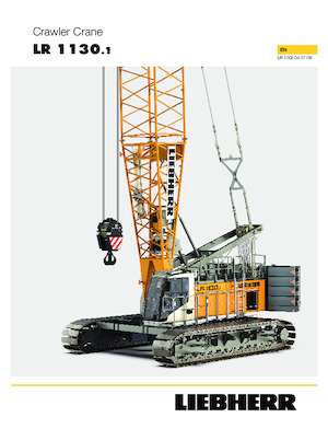 Macarale pe șenile - braț cu zăbrele Liebherr LR 1130.1