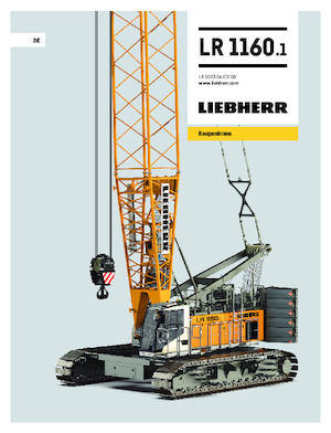 Macarale pe șenile - braț cu zăbrele Liebherr LR 1160.1