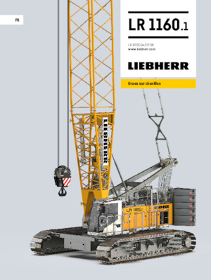 Macarale pe șenile - braț cu zăbrele Liebherr LR 1160.1