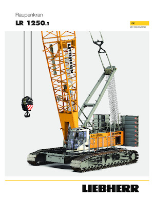 Macarale pe șenile - braț cu zăbrele Liebherr LR 1250.1