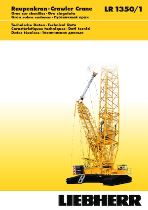 Macarale pe șenile - braț cu zăbrele Liebherr LR 1350/1