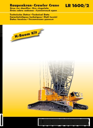 Macarale pe șenile - braț cu zăbrele Liebherr LR 1600/2