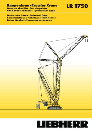 Macarale pe șenile - braț cu zăbrele Liebherr LR 1750