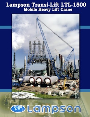 Macarale pe șenile - braț cu zăbrele Lampson LTL-1500