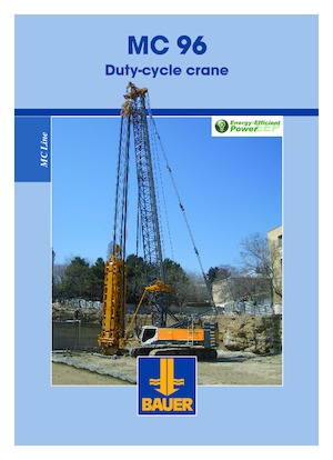 Macarale pe șenile - braț cu zăbrele BAUER Group MC 96